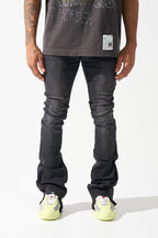 SERENEDE-Men's Stacked Jeans and Denim
