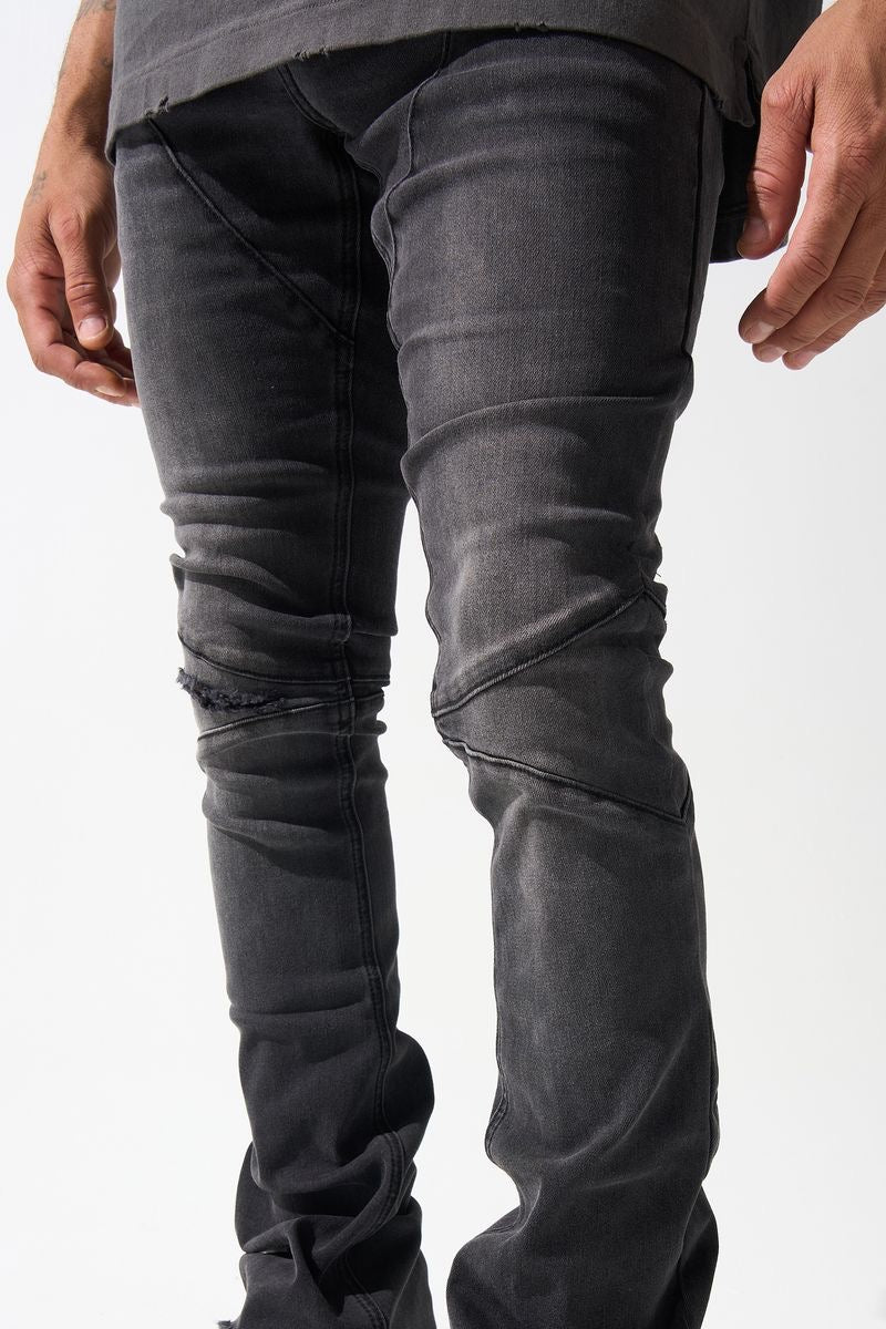SERENEDE-Men's Stacked Jeans and Denim