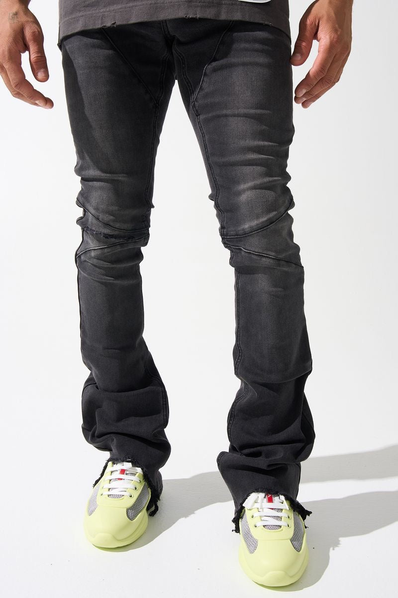 SERENEDE-Men's Stacked Jeans and Denim
