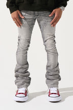 SERENEDE-Men's Stacked Jeans and Denim