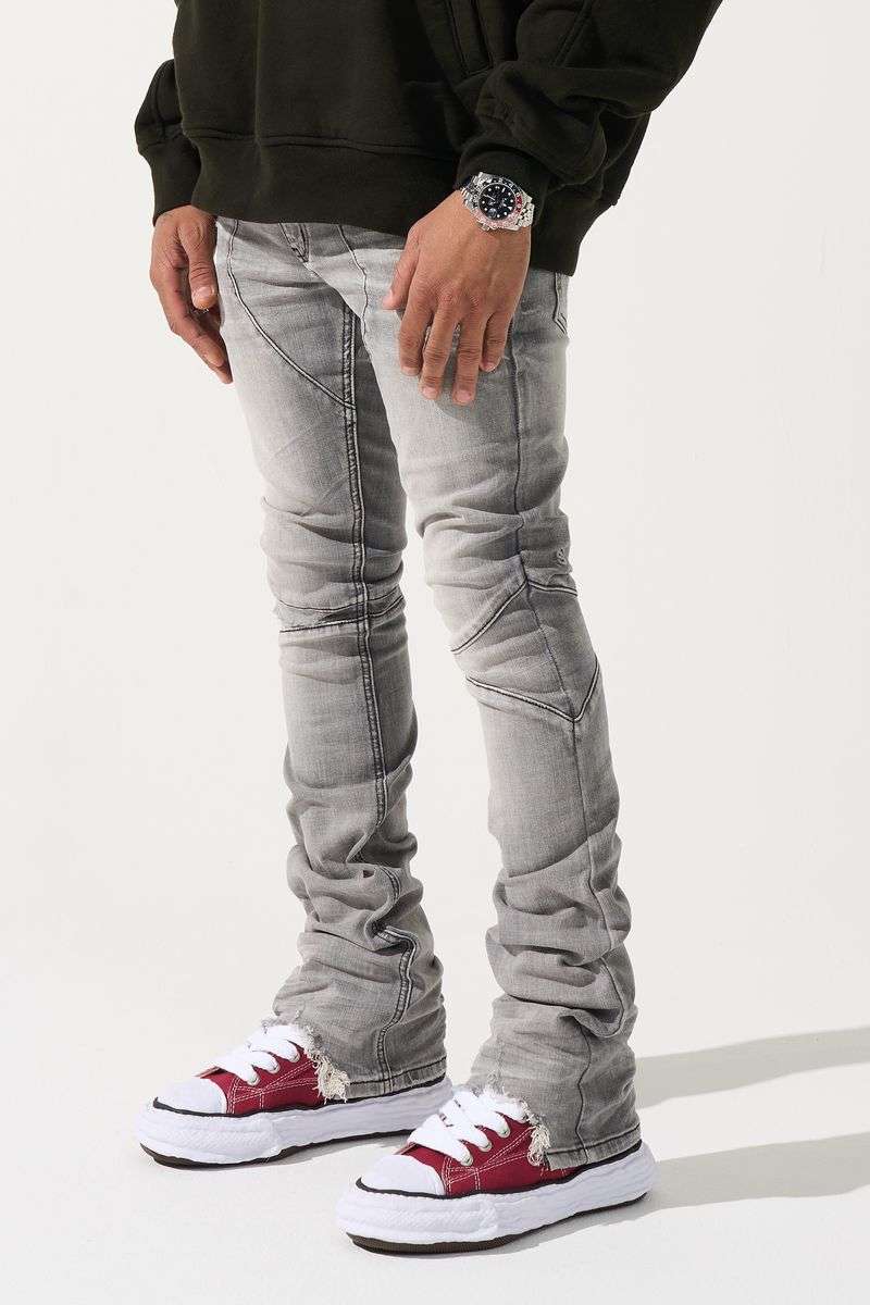 SERENEDE-Men's Stacked Jeans and Denim