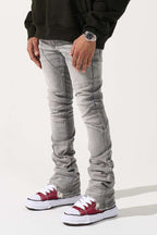 SERENEDE-Men's Stacked Jeans and Denim