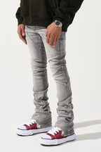 SERENEDE-Men's Stacked Jeans and Denim
