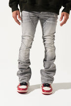 SERENEDE-Men's Stacked Jeans and Denim