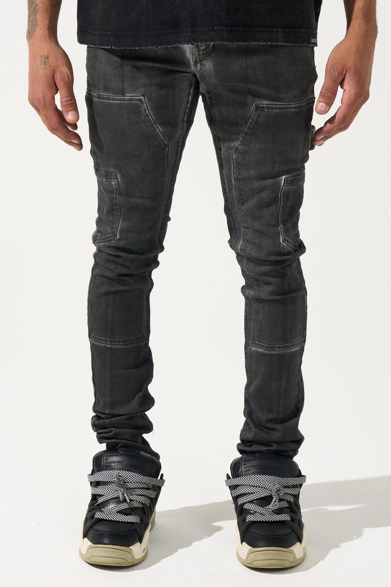 SERENEDE-Men's Skinny Fit Jeans and Denim