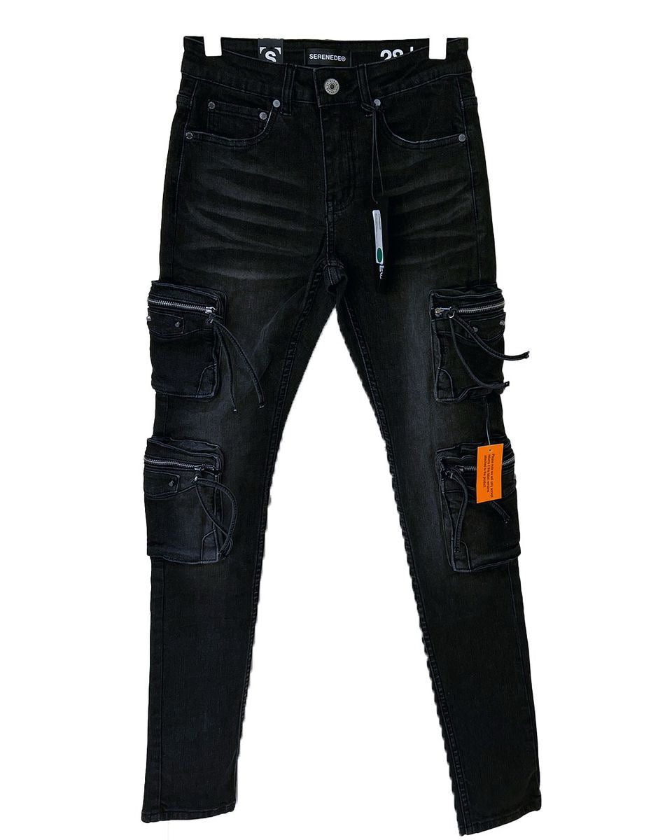 SERENEDE-Men's Skinny Fit Jeans and Denim