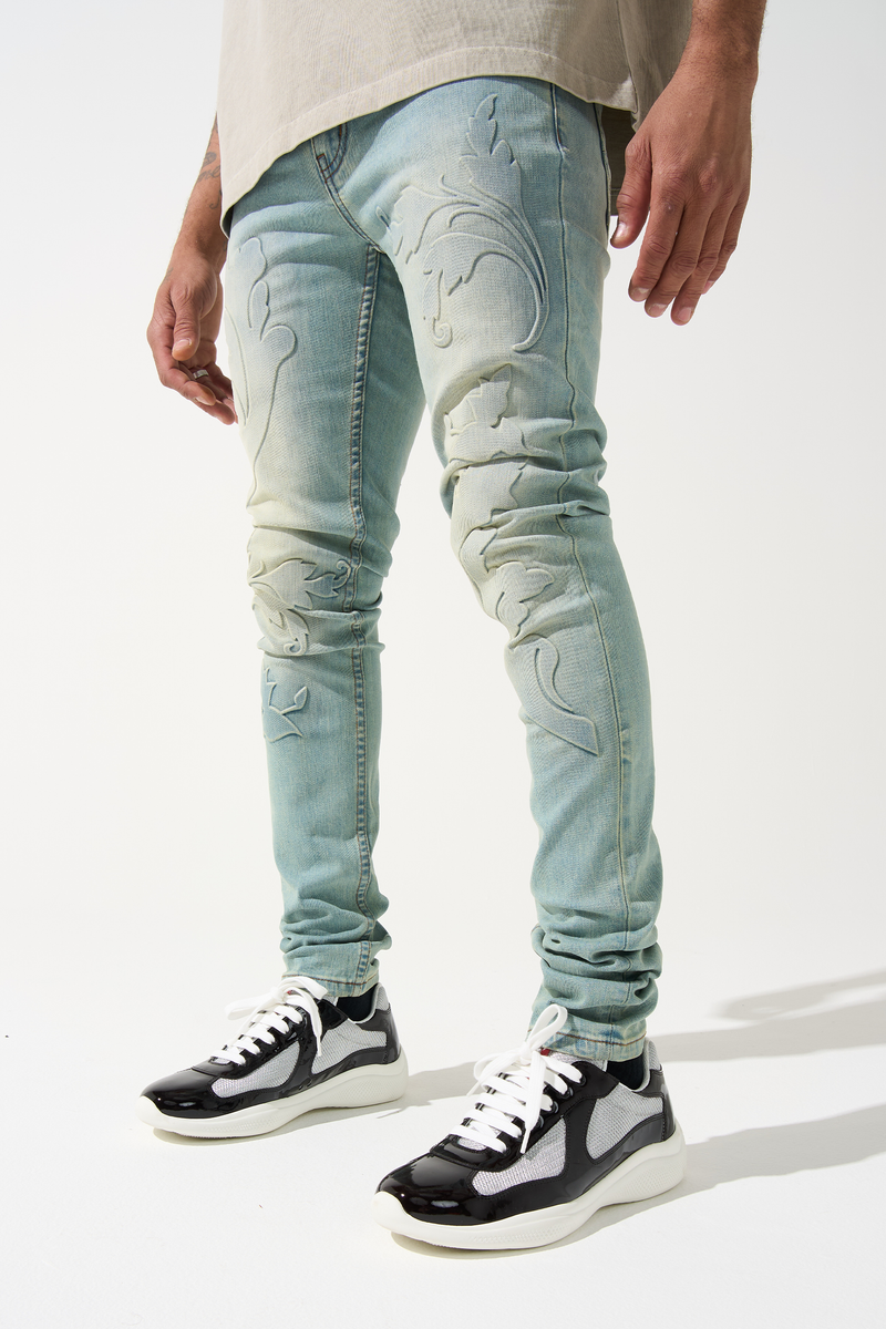 SERENEDE-Men's Skinny Fit Jeans and Denim