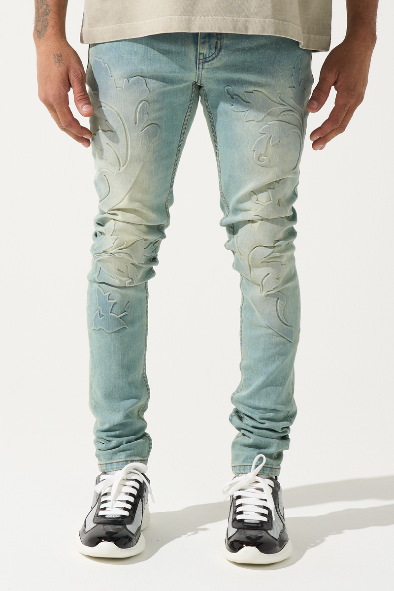 SERENEDE-Men's Skinny Fit Jeans and Denim