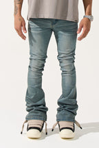SERENEDE-Men's Stacked Jeans and Denim