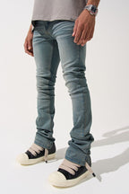 SERENEDE-Men's Stacked Jeans and Denim