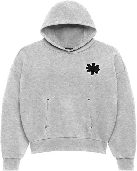 LOST SHDWS LS Single Layered OG Logo Hoodie Grey - Gravity NYC
