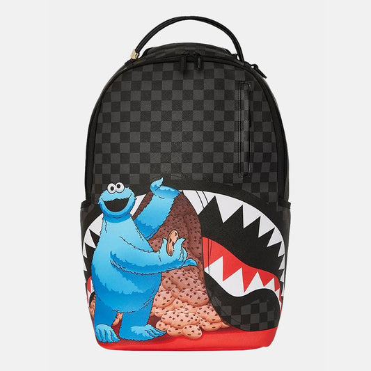SPRAYGROUND Sesame Street Cookie Monster Sneaking a Bite DLXSV Backpack B7141 - Gravity NYC