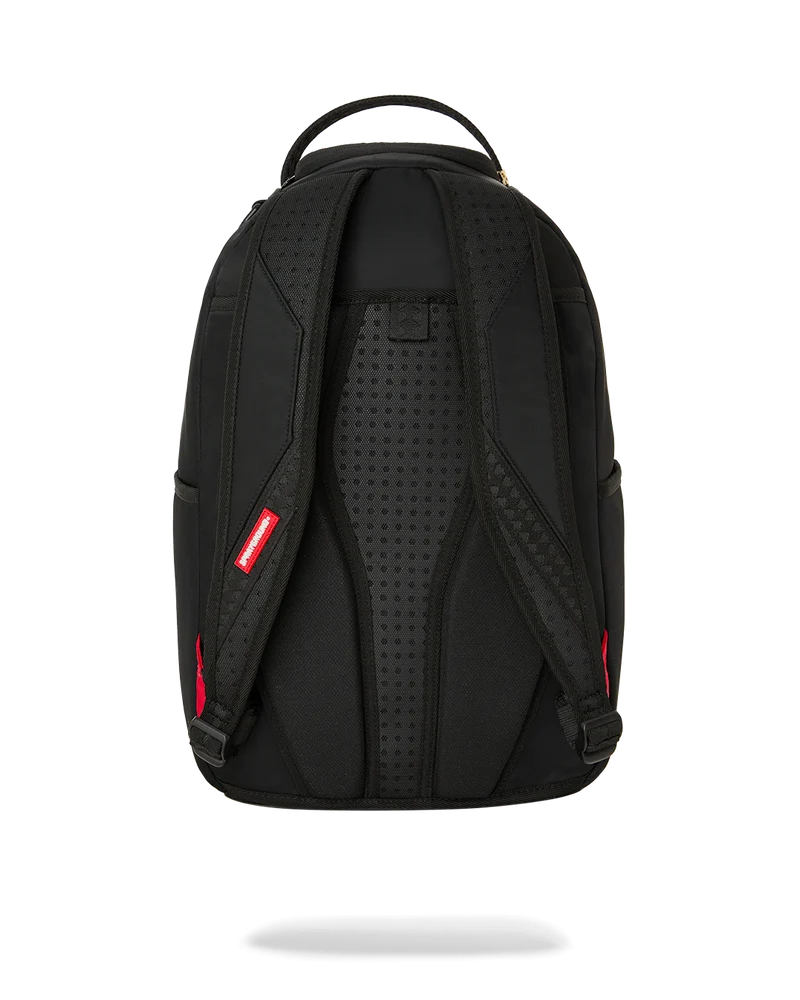SPRAYGROUND Shark Central Black Nylon Grey Embossed Backpack B9636 Secondary image
