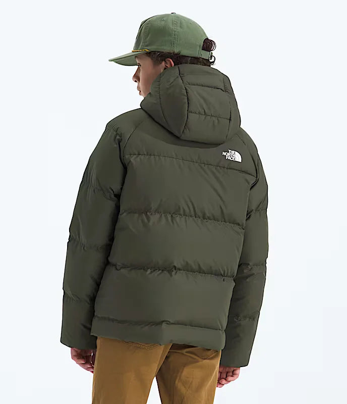Chaqueta con capucha North Down para niño de THE NORTH FACE, nueva, color verde topo Imagen secundaria del producto