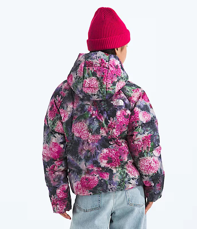 Chaqueta con capucha North Down para niña de THE NORTH FACE con estampado floral en flor pálida Imagen secundaria del producto