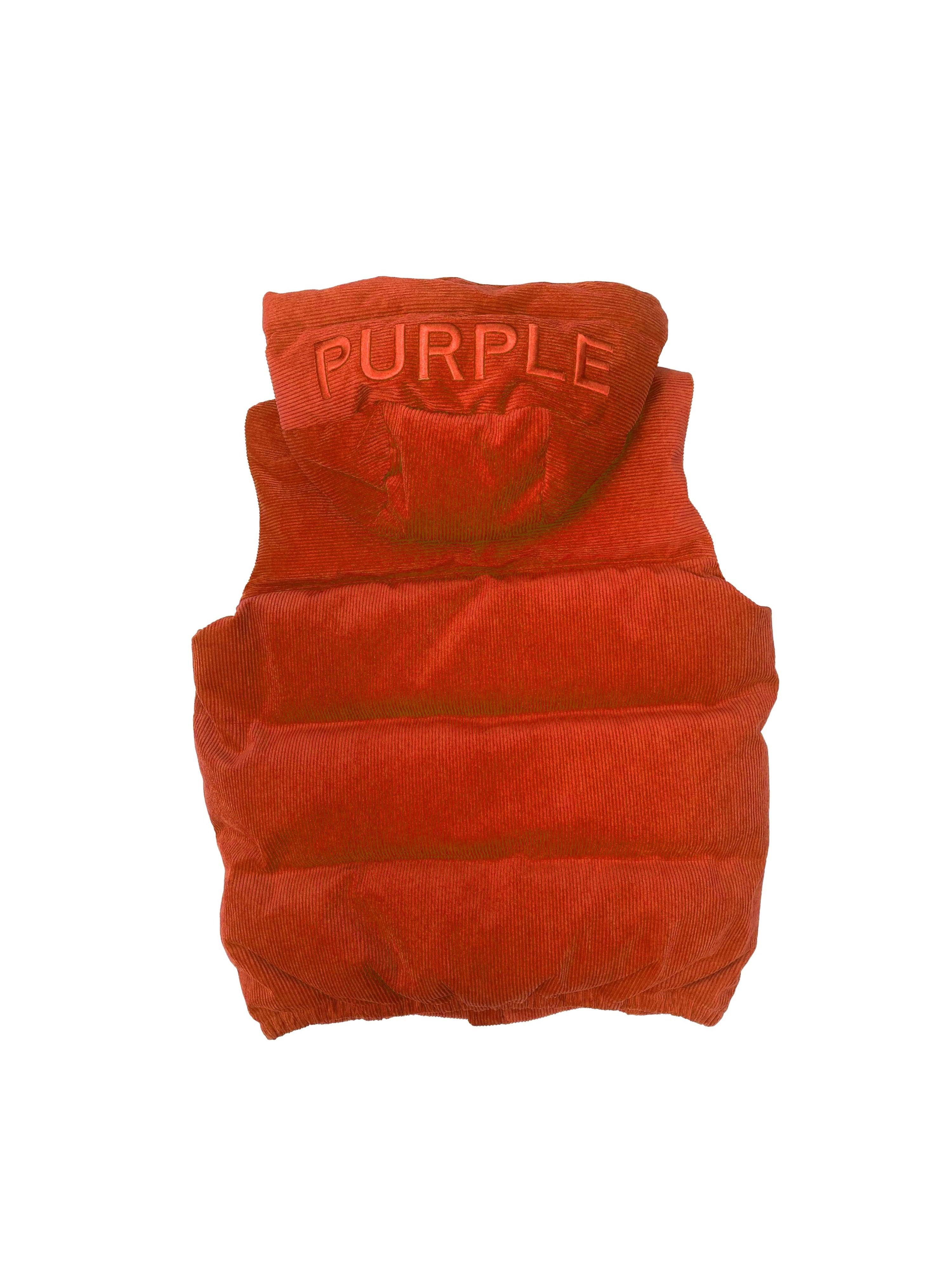 Purple Brand Corduroy Puffer Vest