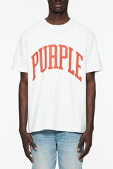 PURPLE BRAND Collegiate T-Shirt (White)