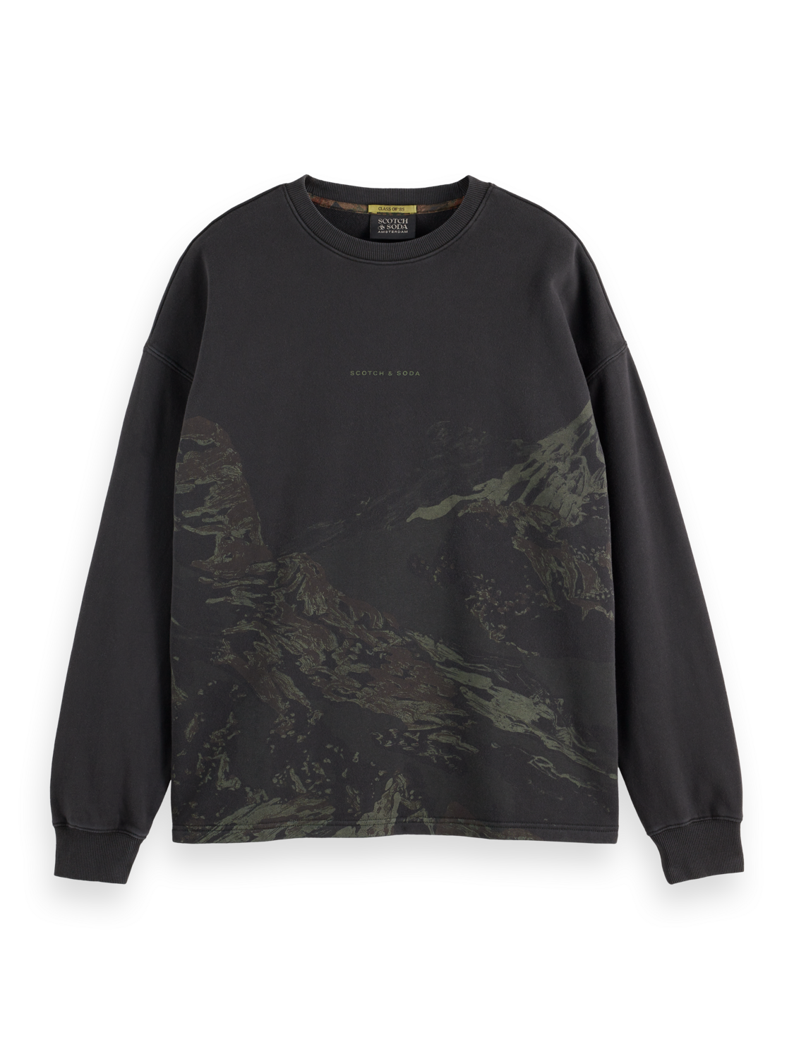 SCOTCH AND SODA Loose-Fit Overdyed Sweatshirt - Gravity NYC