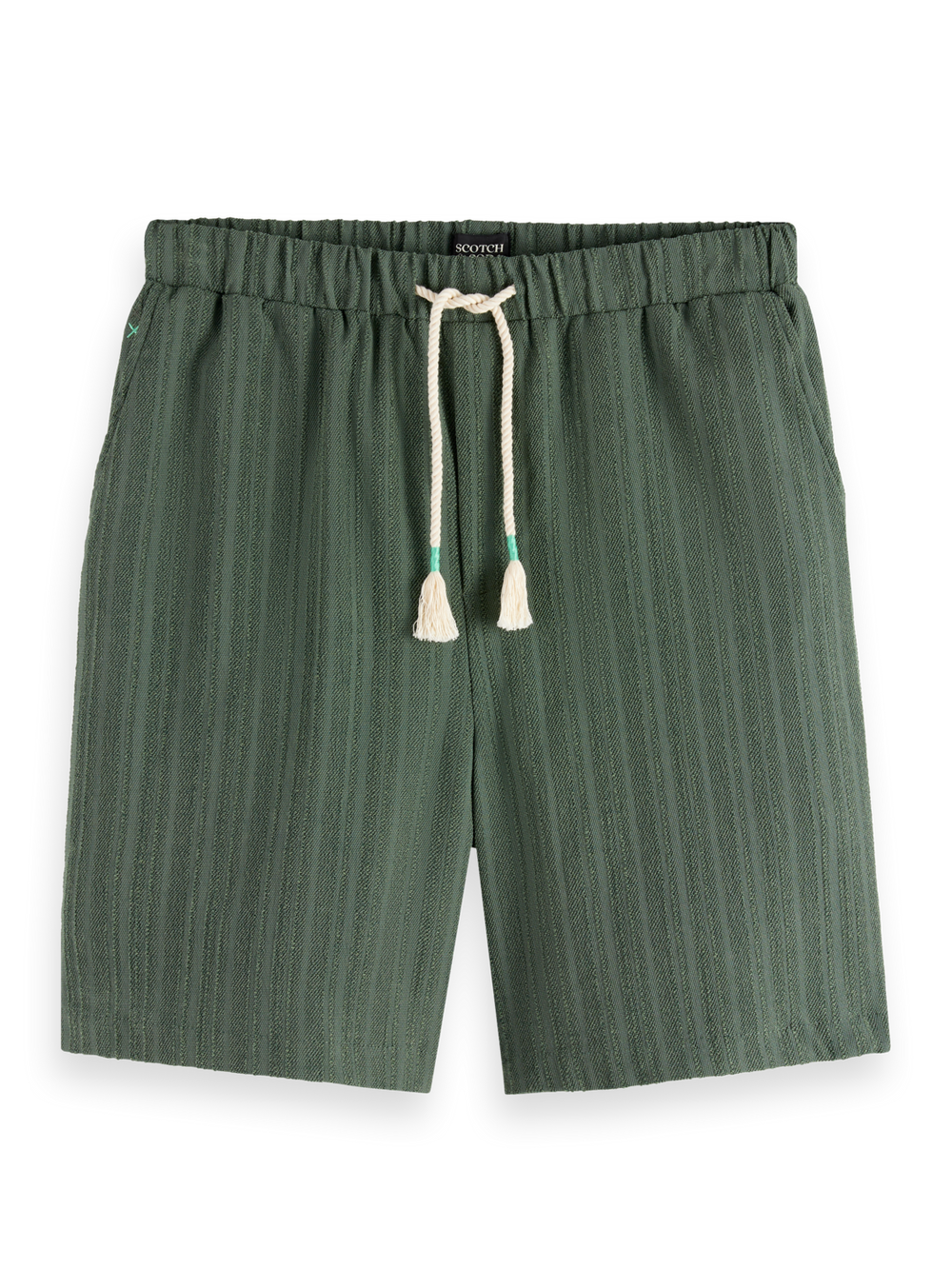 SCOTCH AND SODA Fave Tonal-Striped Shorts - Gravity NYC