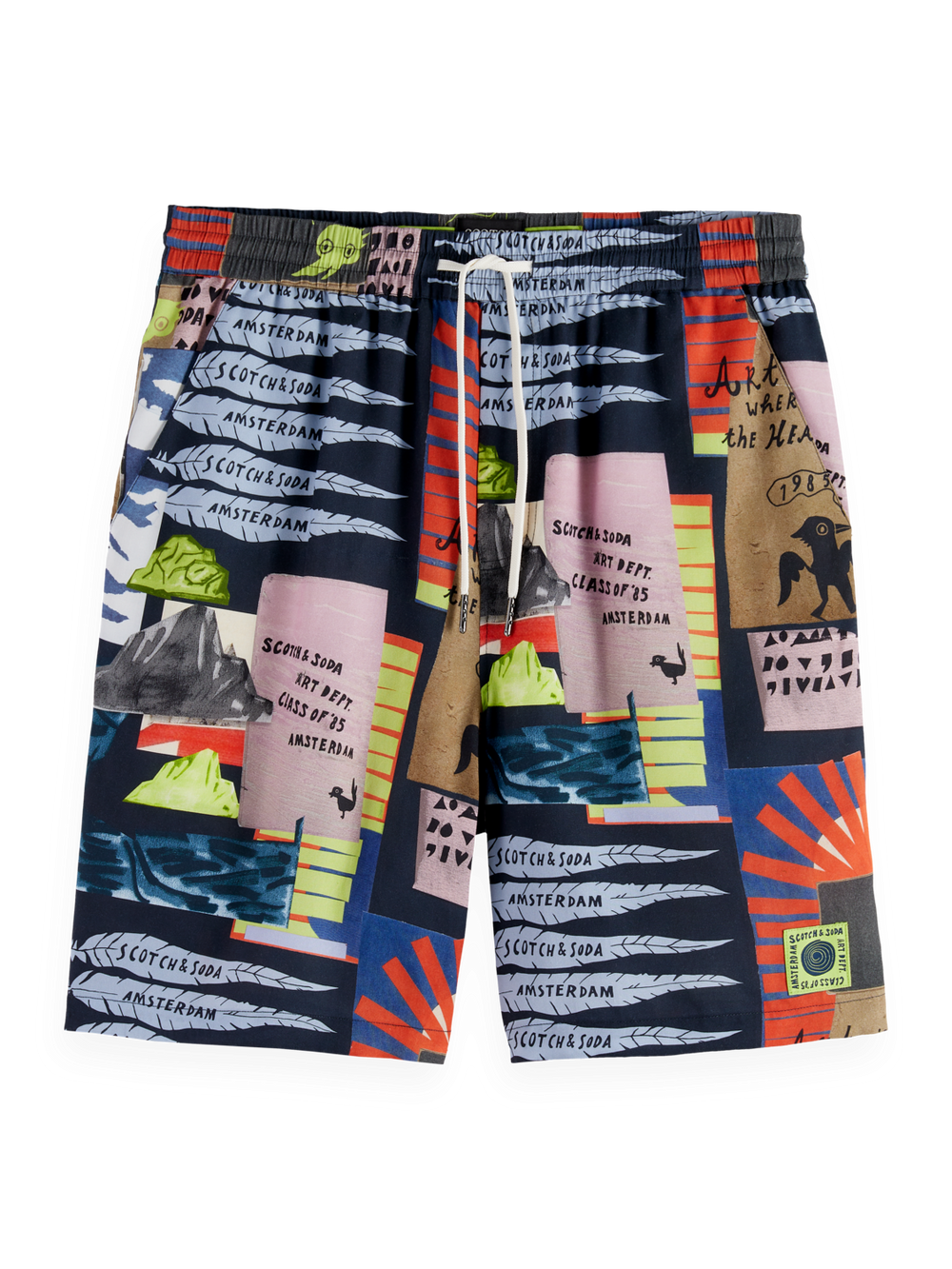 SCOTCH AND SODA Fave Tencel All-Over Printed Shorts - Gravity NYC