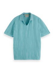 SCOTCH AND SODA Jacquard Cotton Terry Relaxed-Fit Polo - Gravity NYC
