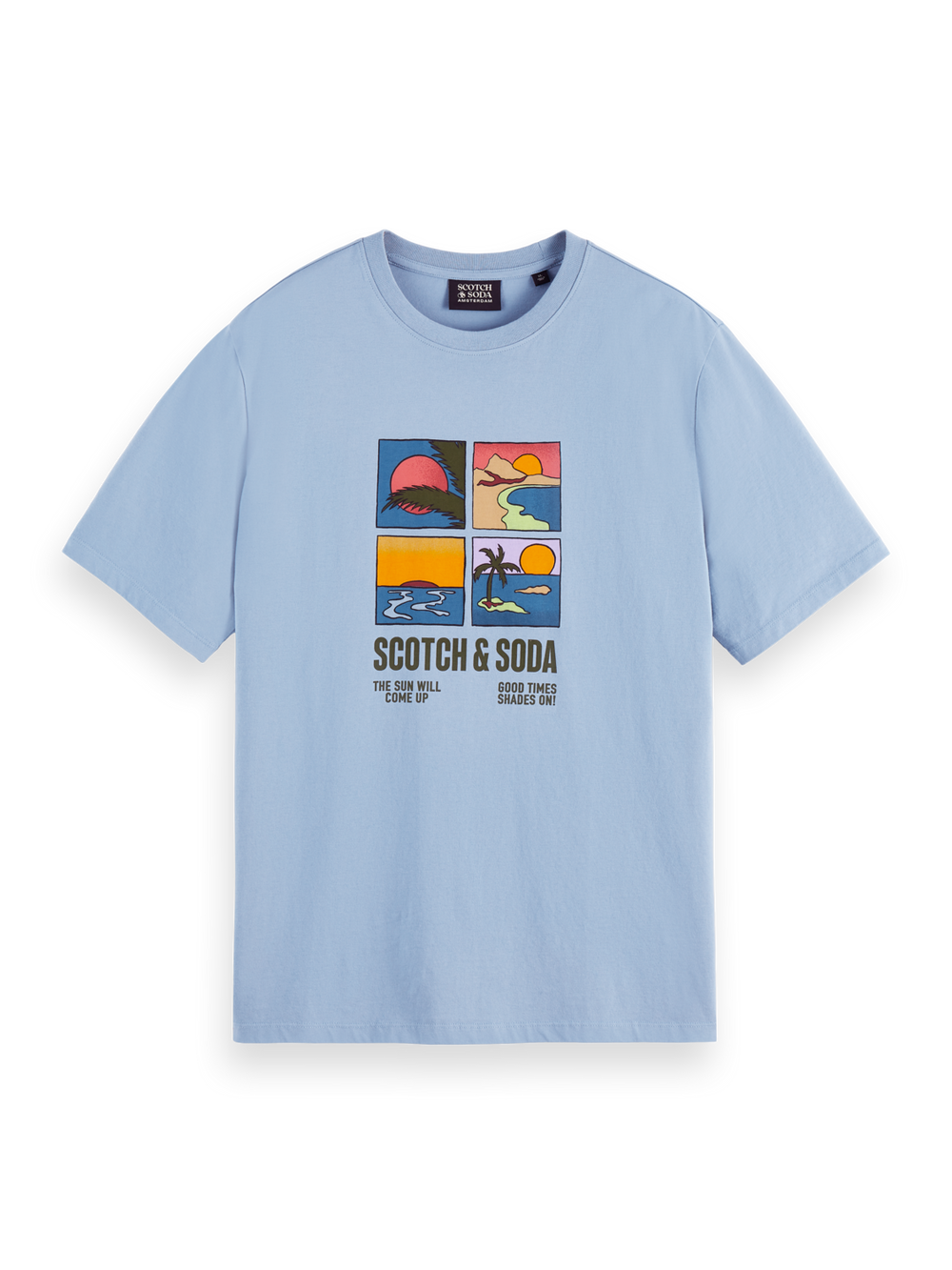 SCOTCH AND SODA Regular-Fit Front and Back Artwork T-Shirt - Gravity NYC