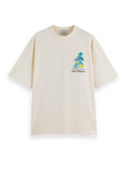 SCOTCH AND SODA Loose-Fit Front and Back Artwork T-Shirt - Gravity NYC