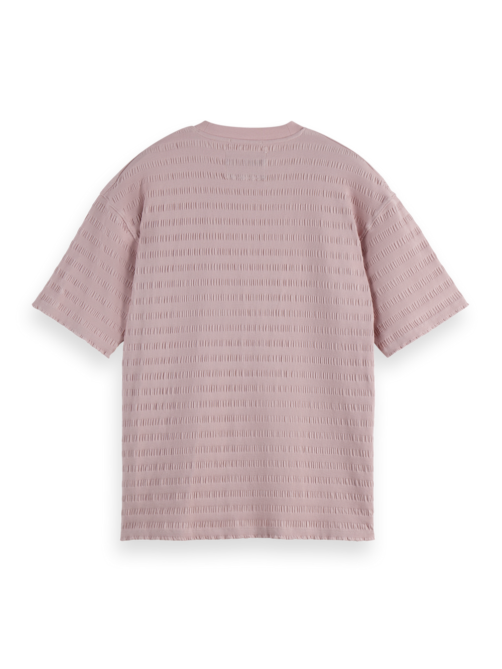 SCOTCH AND SODA Relaxed-Fit Horizontal Textured T-Shirt - Gravity NYC