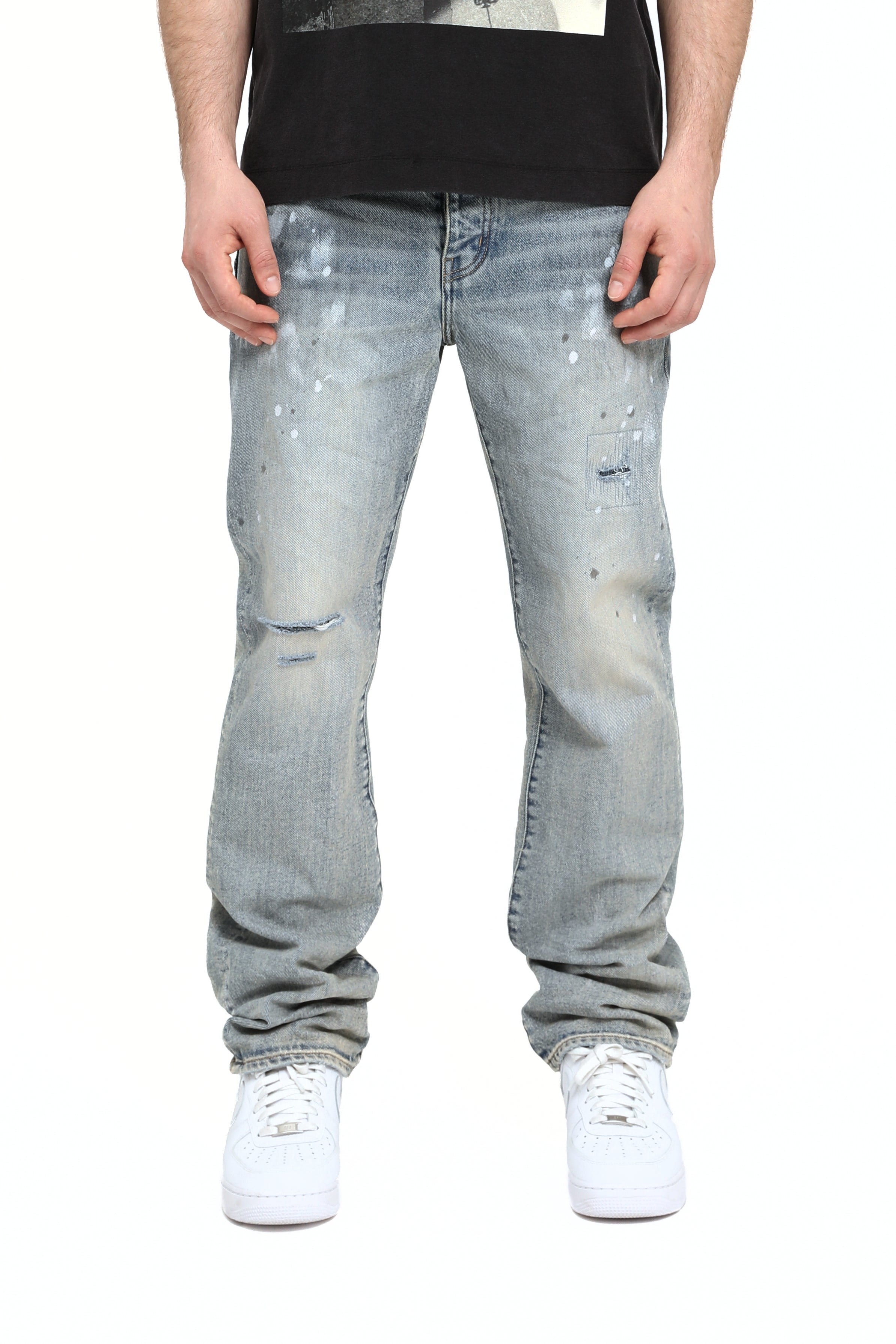 PURPLE BRAND P011 Light Vintage Splash Paint - Gravity NYC