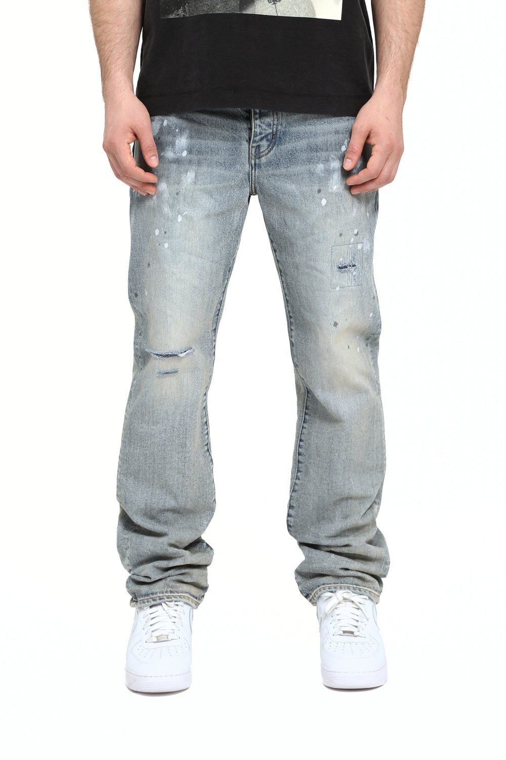 PURPLE BRAND P011 Light Vintage Splash Paint - Gravity NYC