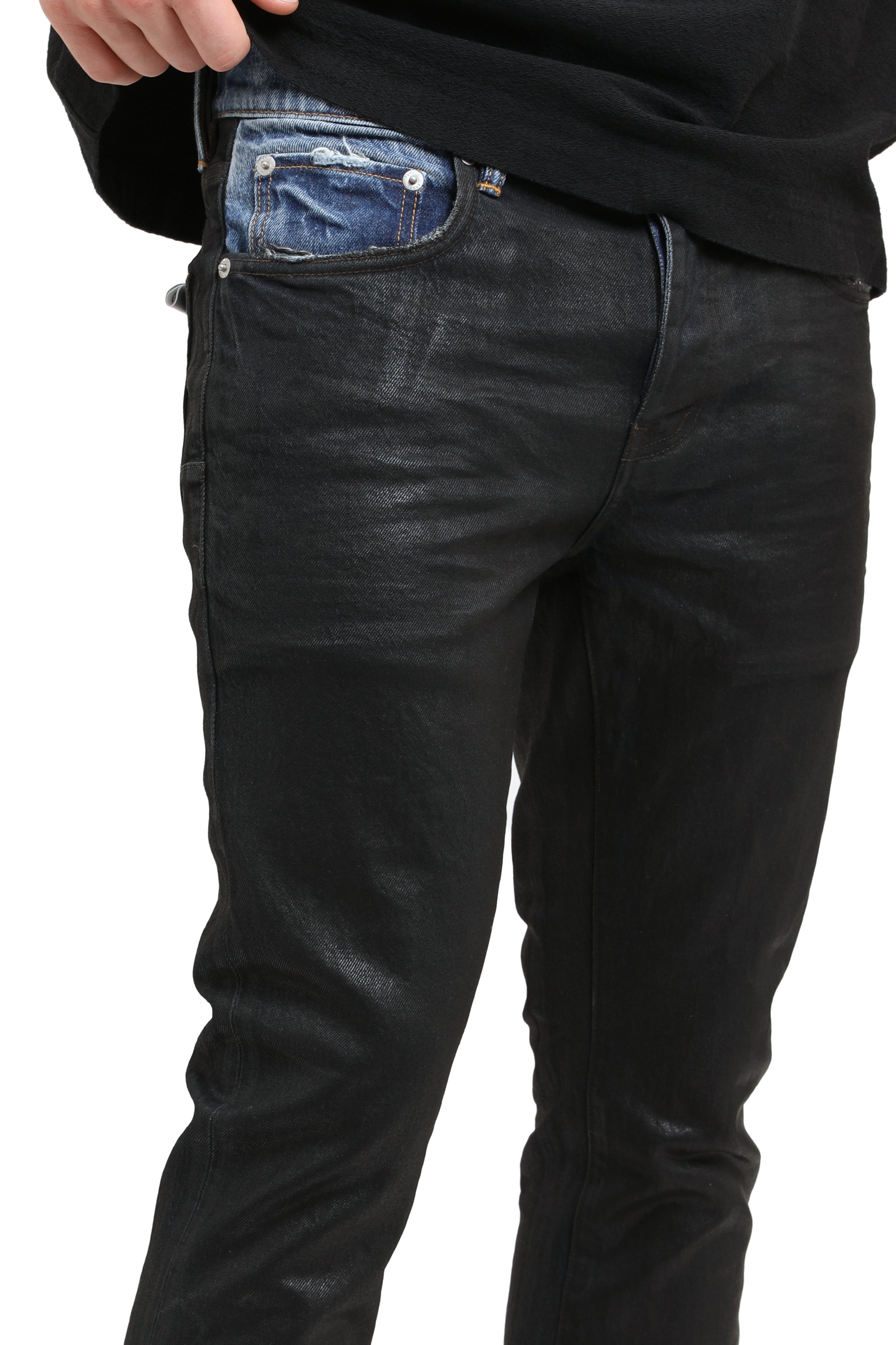 PURPLE BRAND P004 Coated Indigo Flare - Gravity NYC