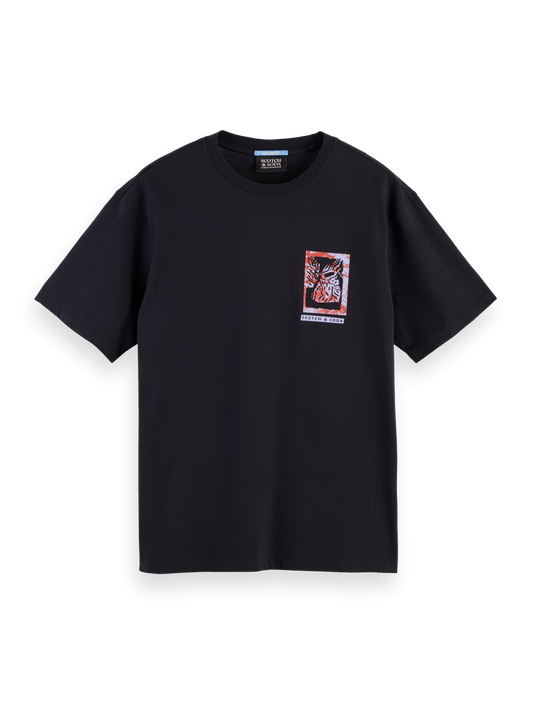 SCOTCH AND SODA Relaxed-Fit Front and Back Artwork T-Shirt