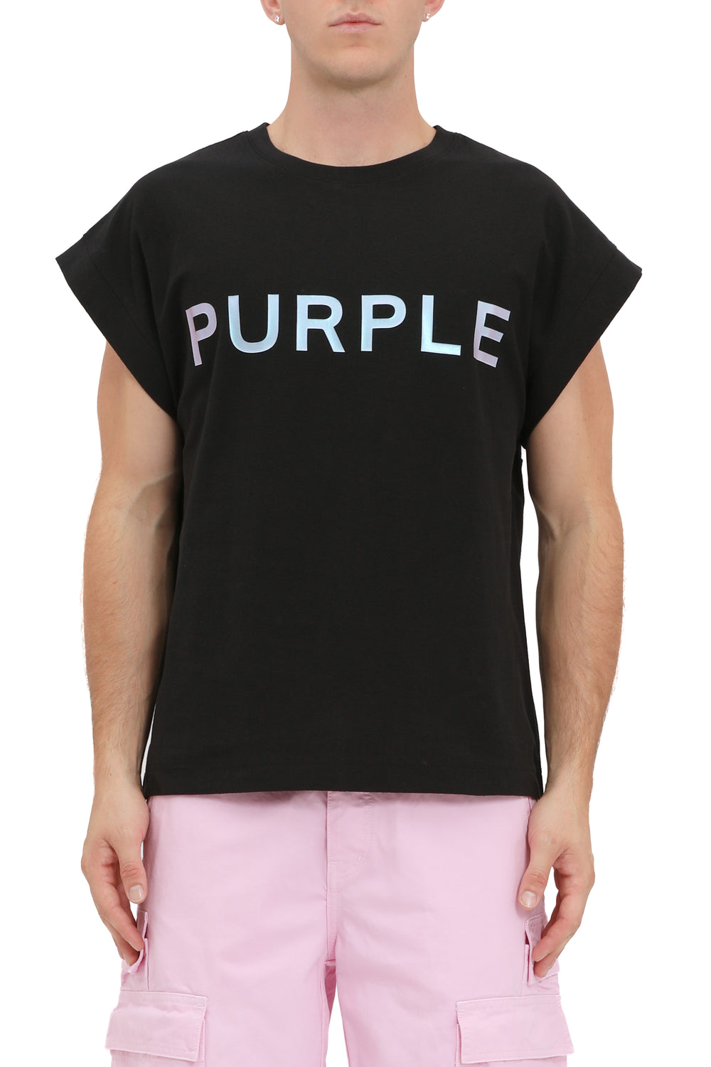 PURPLE BRAND M1072 Textured Jersey Sleeveless Top - Gravity NYC