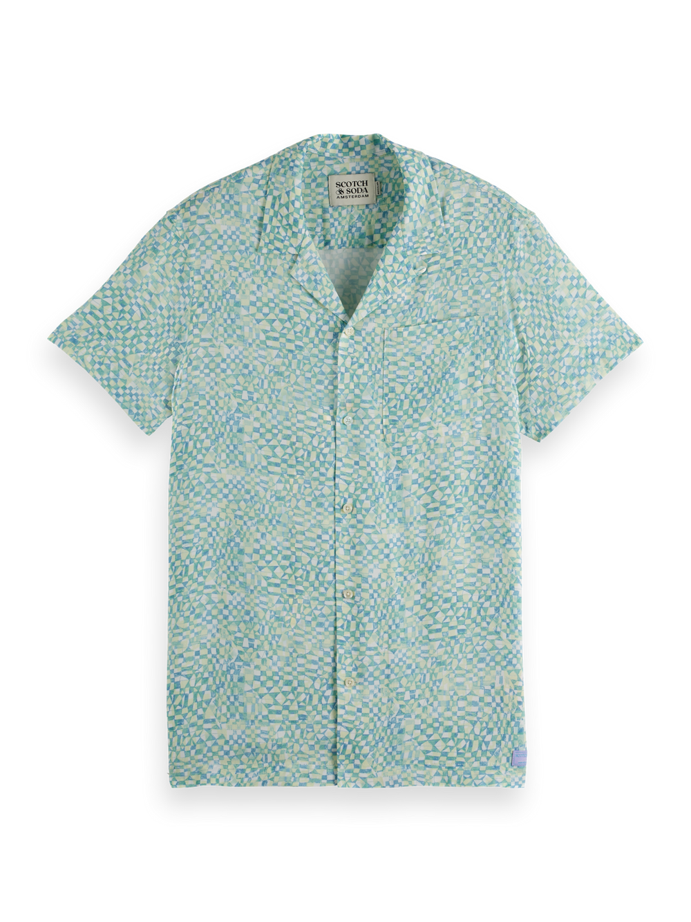 SCOTCH AND SODA Regular Fit AOP Viscose Shirt - Gravity NYC