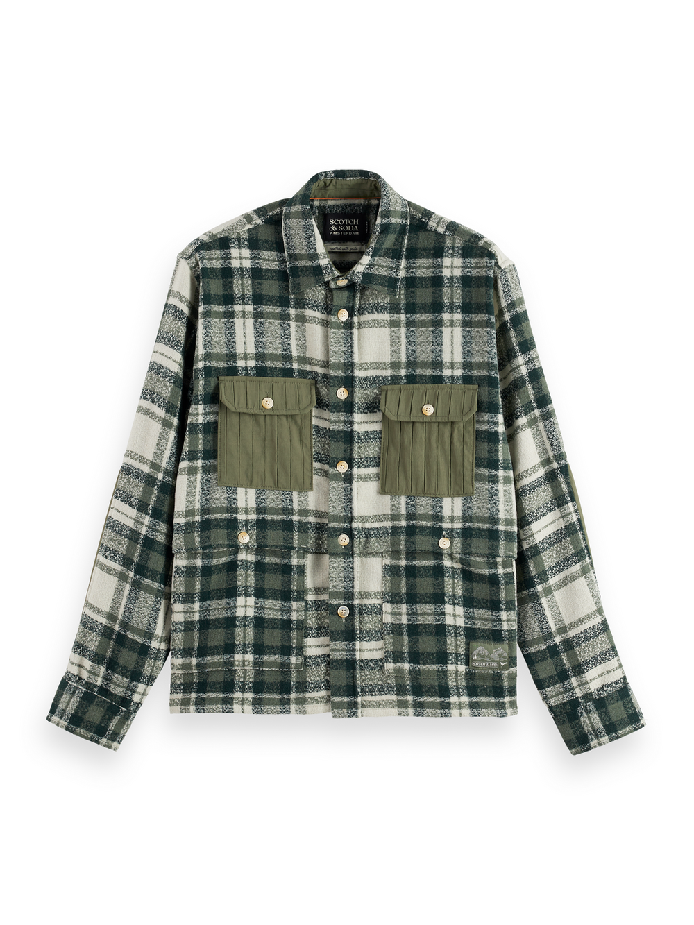 SCOTCH AND SODA Relaxed-Fit Patchwork Shirt - Gravity NYC