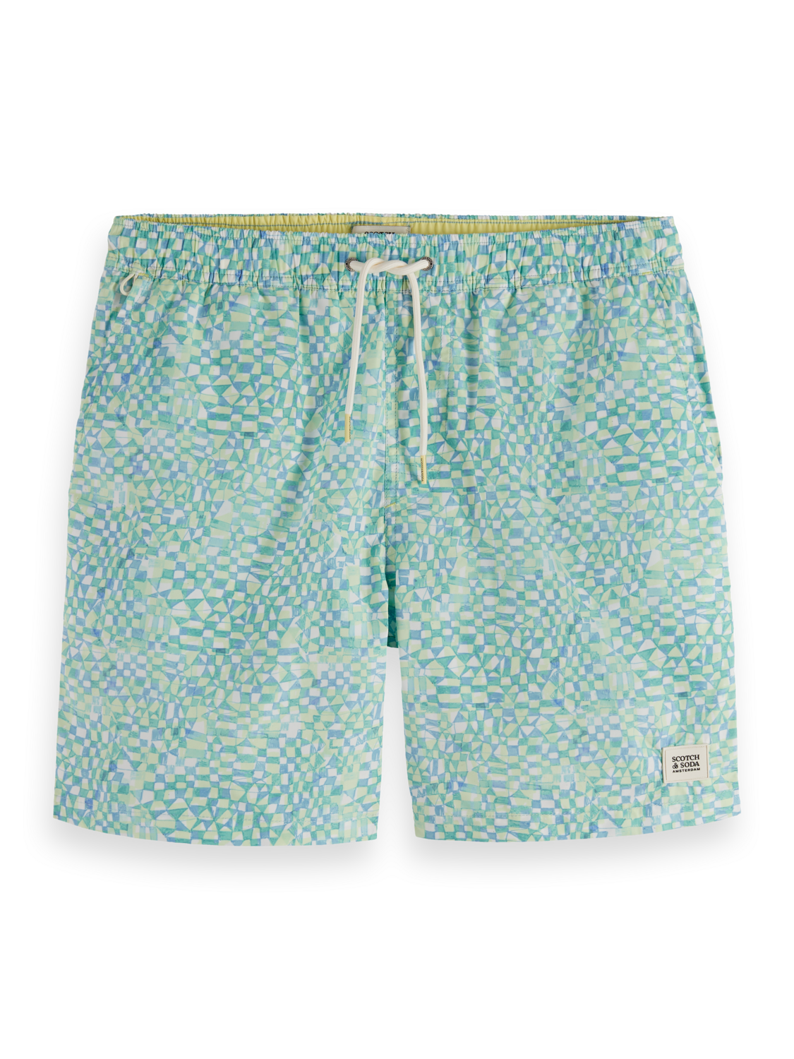 SCOTCH & SODA Mini-Printed Mid-Length Swimshort Gravity NYC