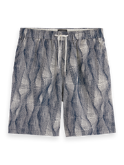 SCOTCH AND SODA Fave-Printed Tencel Relaxed Bermuda - Gravity NYC