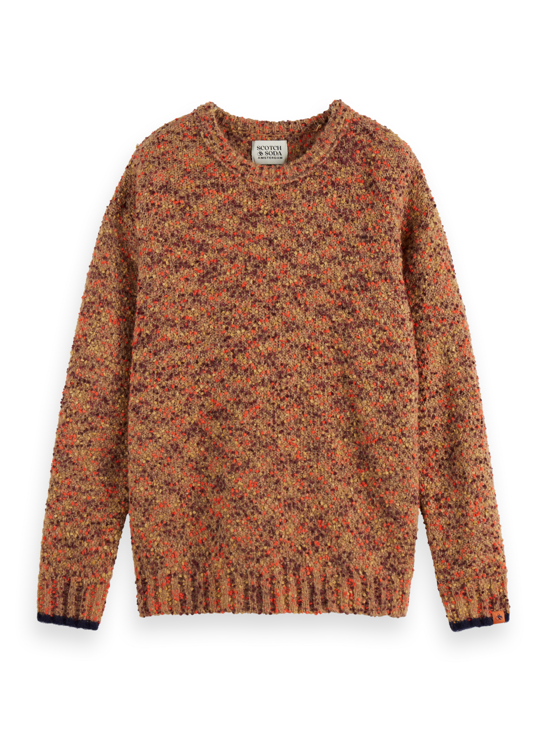 SCOTCH AND SODA Chunky Slub Dropped Shoulder Pullover - Gravity NYC