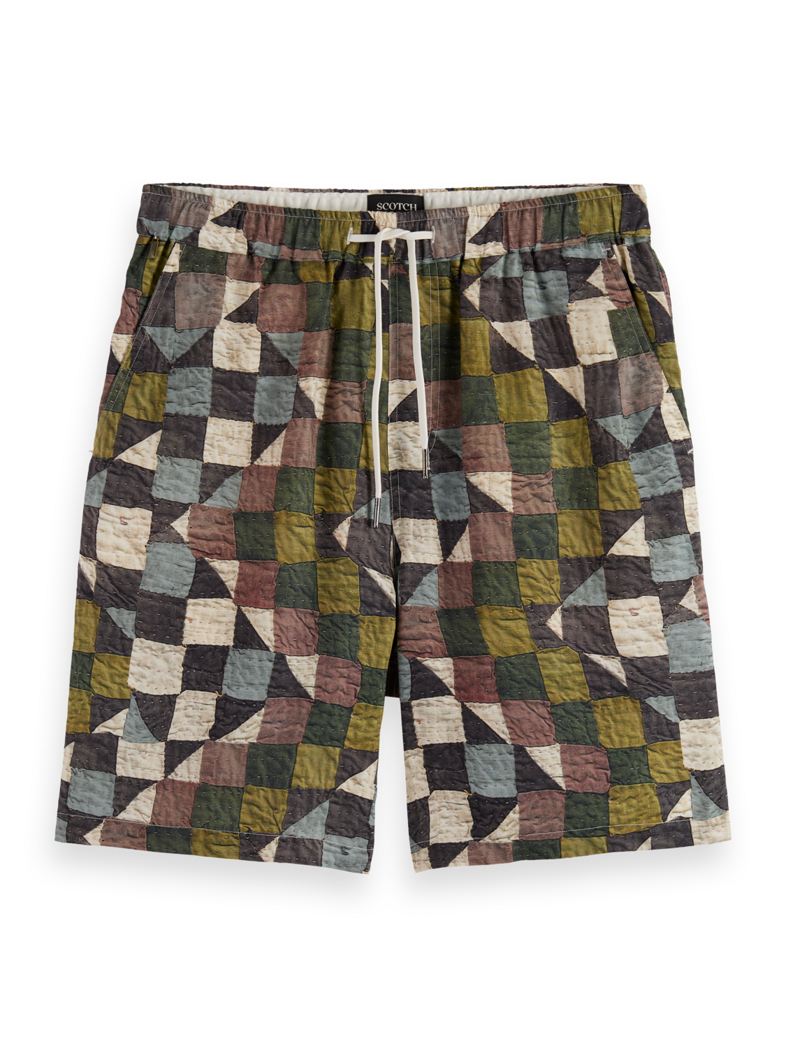 SCOTCH AND SODA Fave-Printed Tencel Relaxed-Fit Bermuda - Gravity NYC