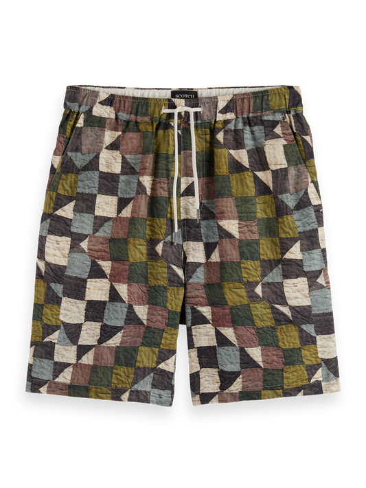 SCOTCH AND SODA Fave-Printed Tencel Relaxed-Fit Bermuda - Gravity NYC