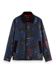 SCOTCH AND SODA Jacquard Feathers Blouson - Gravity NYC
