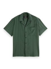 SCOTCH AND SODA Tonal-Striped Short-Sleeved Shirt - Gravity NYC
