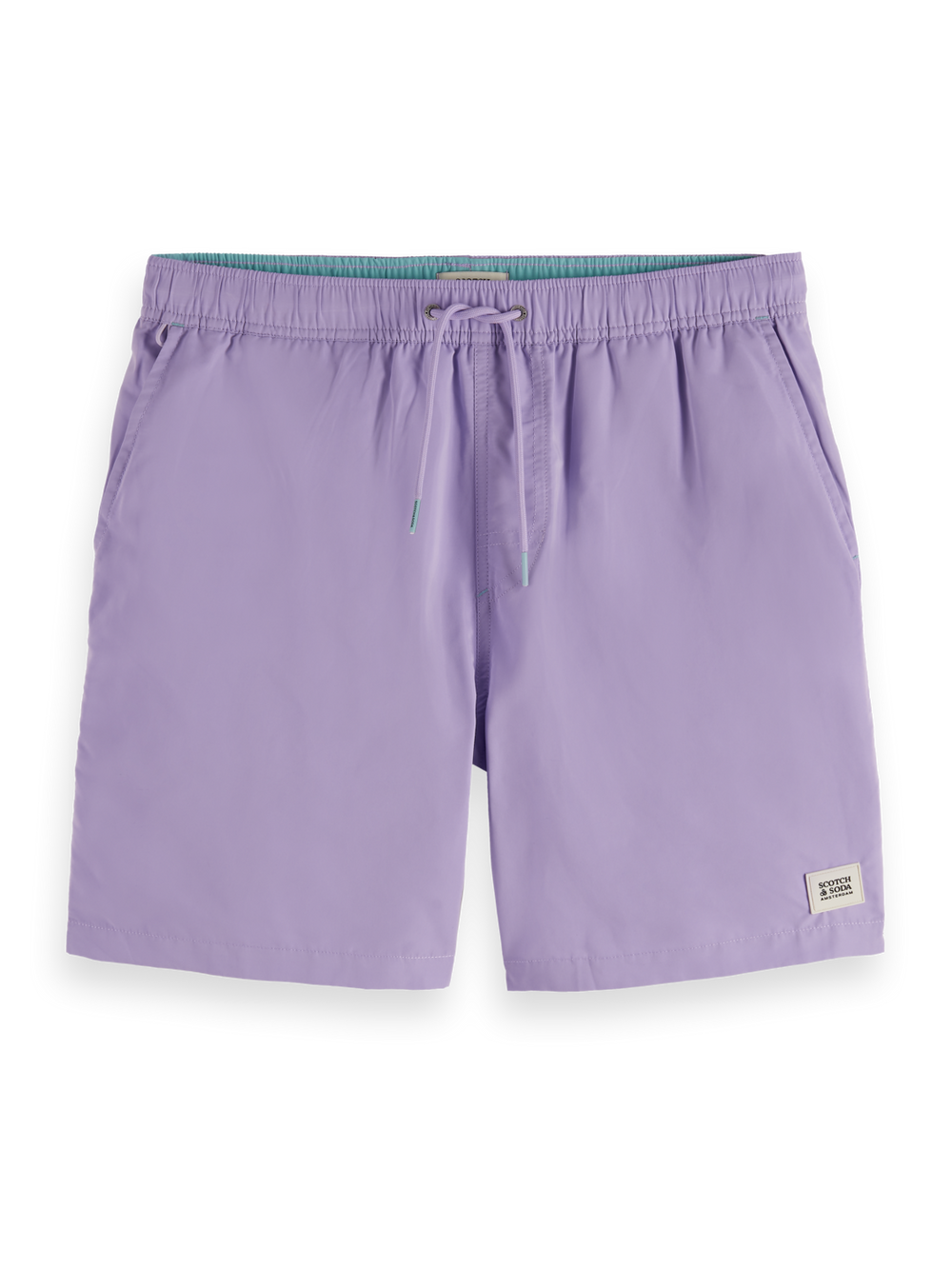 SCOTCH AND SODA Solid Mid-Length Swimshort - Gravity NYC