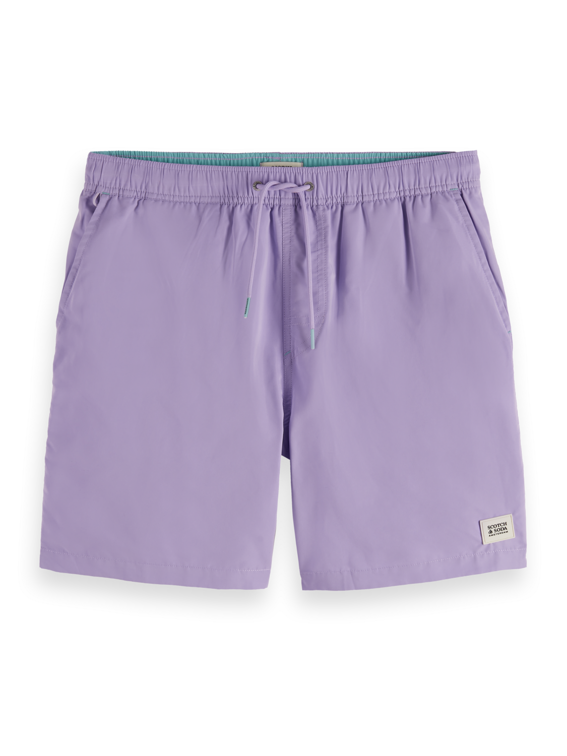 SCOTCH AND SODA Solid Mid-Length Swimshort - Gravity NYC