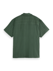 SCOTCH AND SODA Tonal-Striped Short-Sleeved Shirt - Gravity NYC
