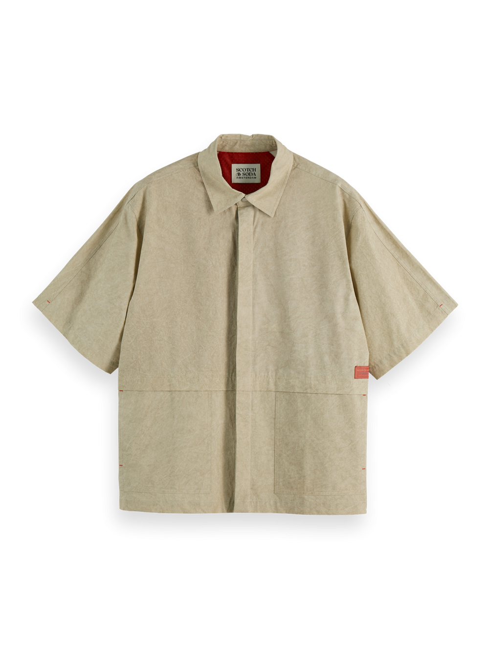 SCOTCH AND SODA Relaxed-Fit Washed Layered SS Shirt - Gravity NYC