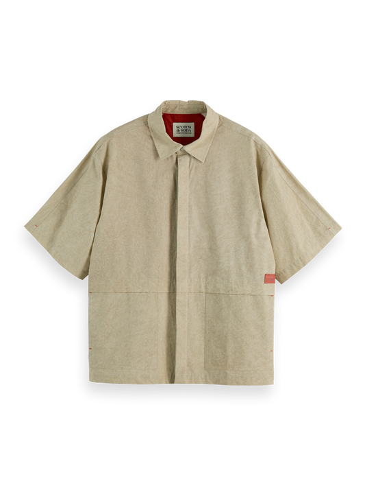 SCOTCH AND SODA Relaxed-Fit Washed Layered SS Shirt