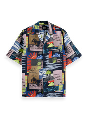 SCOTCH AND SODA Relaxed-Fit Tencel All-Over Printed Shirt - Gravity NYC