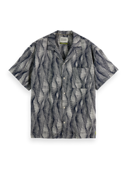 SCOTCH AND SODA Relaxed-Fit Short-Sleeved Tencel AOP Shirt - Gravity NYC