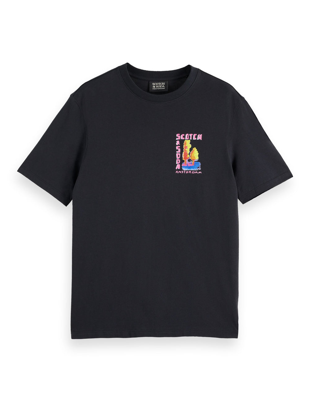 SCOTCH AND SODA Regular-Fit Front and Back Artwork T-Shirt - Gravity NYC